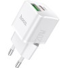 Сетевое зарядное Hoco N20 (белый)